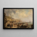 Landing van het uiteinde van de trans-Atlantische kabel - Robert Charles Dudley — ingelijst kunstwerk aan de muur