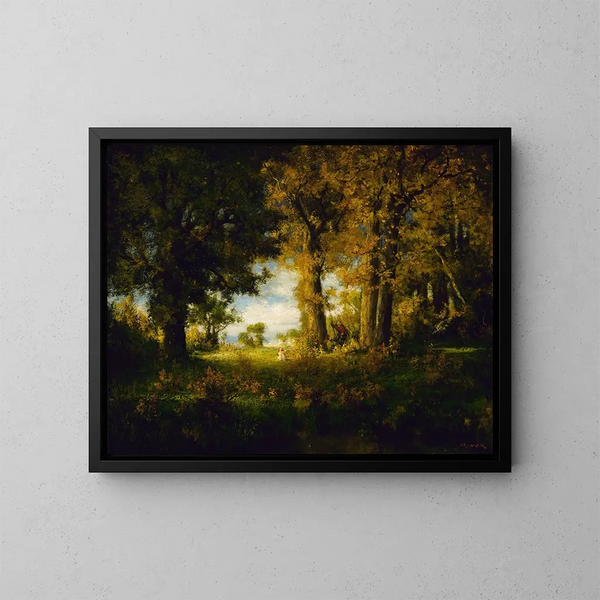 Oktober - Robert Crannell Minor — ingelijst kunstwerk aan de muur