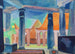 decor voor scène van het object Cleopatra - Robert Delaunay — weergave van het kunstwerk