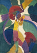 Vrouw met een parasol - Robert Delaunay — weergave van het kunstwerk