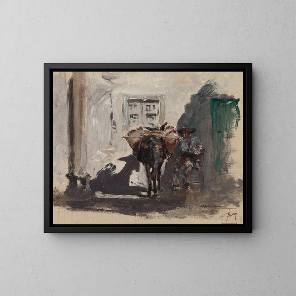 Muletier Spaans - Robert Frederick Blum — ingelijst kunstwerk aan de muur