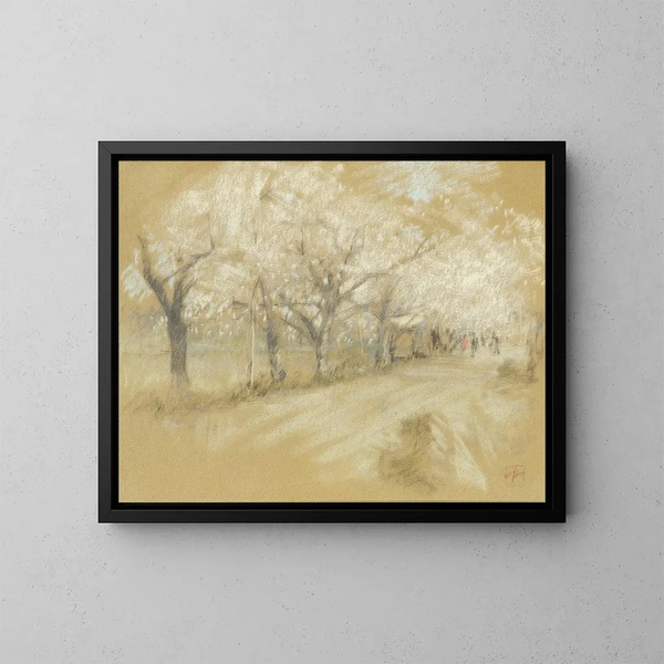 Lente Landschap - Robert Frederick Blum — ingelijst kunstwerk aan de muur
