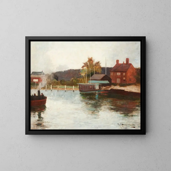 De volledige vissers - Robert Gemmell Hutchison — ingelijst kunstwerk aan de muur