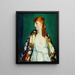Edna - Robert Henri — ingelijst kunstwerk aan de muur