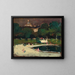 van een stormachtige hemel boven de tuinen van Luxemburg - Robert Henri — ingelijst kunstwerk aan de muur