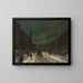 van een Straatscène met sneeuw, 57th Street, NYC - Robert Henri — ingelijst kunstwerk aan de muur