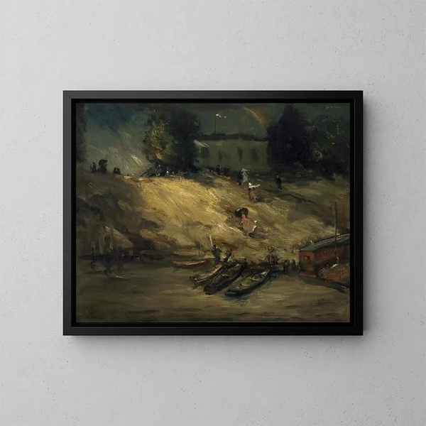 Onweersbui - Robert Henri — ingelijst kunstwerk aan de muur