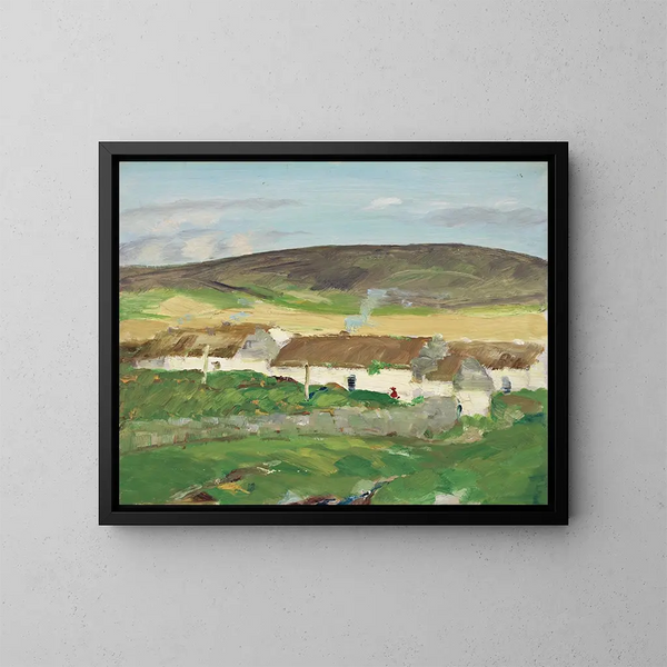 Le Cottage Blanc, Ierland - Robert Henri — ingelijst kunstwerk aan de muur