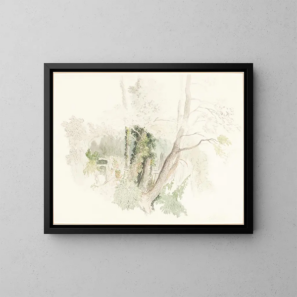Beddington-bomen - Robert Hills — ingelijst kunstwerk aan de muur