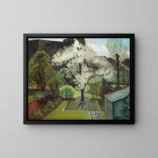 Bloem in een Londens tuin - Robert Kirkland Jamieson — ingelijst kunstwerk aan de muur
