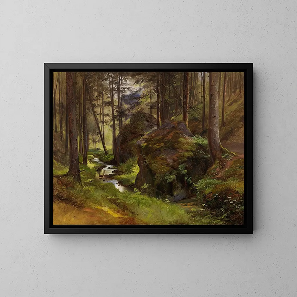 Le Vallon des Merles - Robert Kummer — ingelijst kunstwerk aan de muur