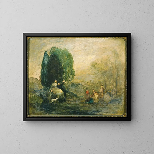 L'alouette - Robert Loftin Newman — ingelijst kunstwerk aan de muur