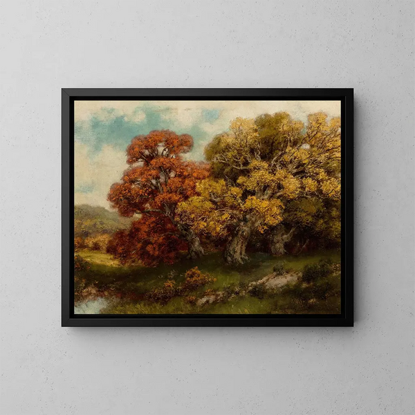 Bladwerk van de Adirondacks - Robert Melvin Decker — ingelijst kunstwerk aan de muur