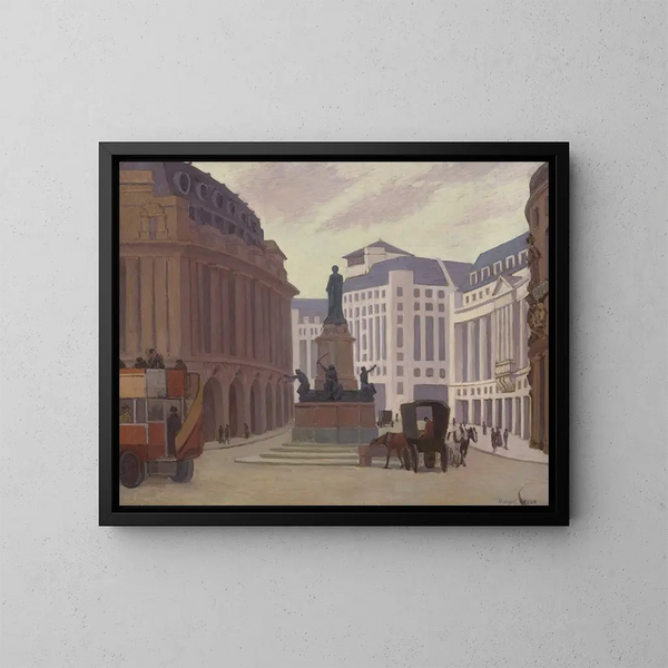 Aldwych - Robert Polhill Bevan — ingelijst kunstwerk aan de muur