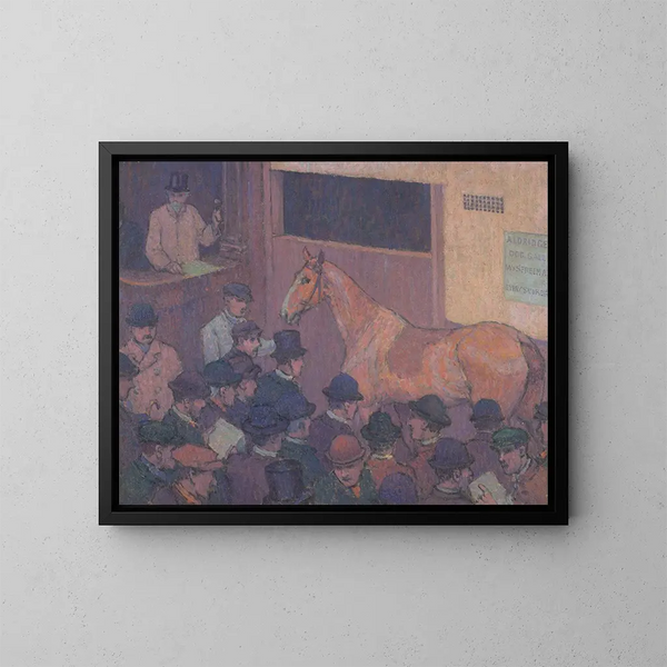 Stilte met alle verkeershinder - Robert Polhill Bevan — ingelijst kunstwerk aan de muur