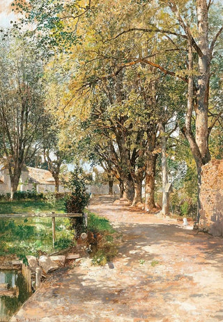 Robert Russ - A sundrenched path in spring.webp