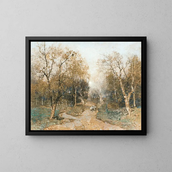Vroege lente in Penzinger - Robert Russ — ingelijst kunstwerk aan de muur