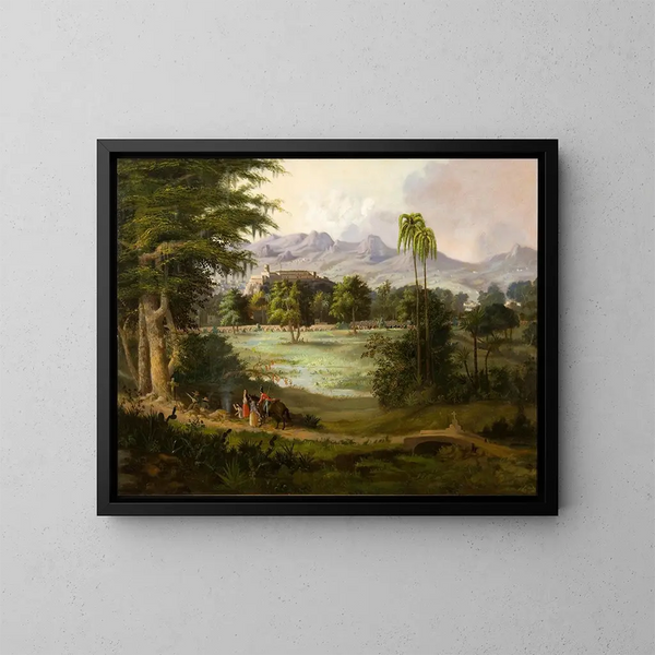 Château de Chapultepec - Robert S. Duncanson — ingelijst kunstwerk aan de muur