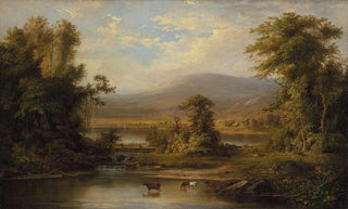 Robert S Duncanson - Landscape with Cows Watering in a Stream.webp