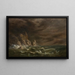 Storm off the Irish coast - Robert S. Duncanson — framed artwork on a wall