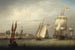 Haven van Boston - Robert Salmon — weergave van het kunstwerk