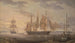 Schepen in de haven - Robert Salmon — weergave van het kunstwerk