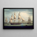 De favoriete schip dat voor de kust van Greenock manoeuvreert - Robert Salmon — ingelijst kunstwerk aan de muur