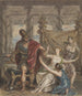 Studie van een soldaat die een vrouw aanvallt - Robert Smirke — weergave van het kunstwerk