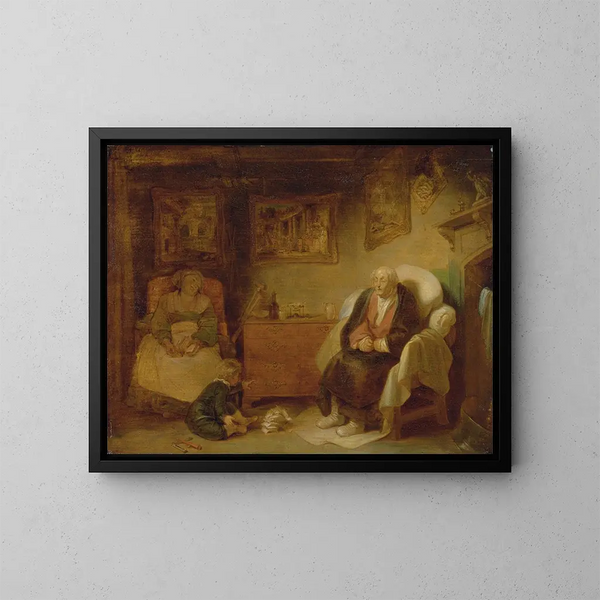 De Zeven Leeftijden van de Mens, Tweede Kindertijd - Robert Smirke — ingelijst kunstwerk aan de muur