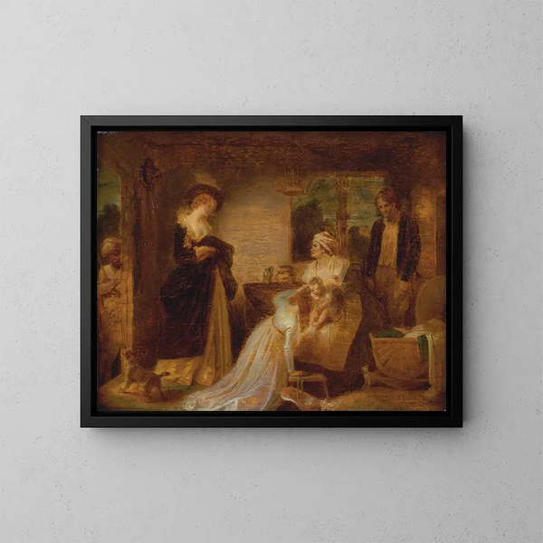 De Zeven Levensfasen van de Mens - Robert Smirke — ingelijst kunstwerk aan de muur