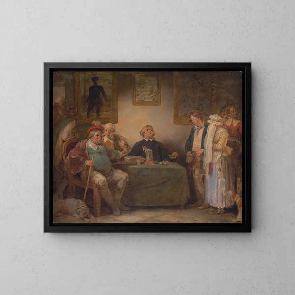 De Zeven Leeftijden van de Mens - Robert Smirke — ingelijst kunstwerk aan de muur