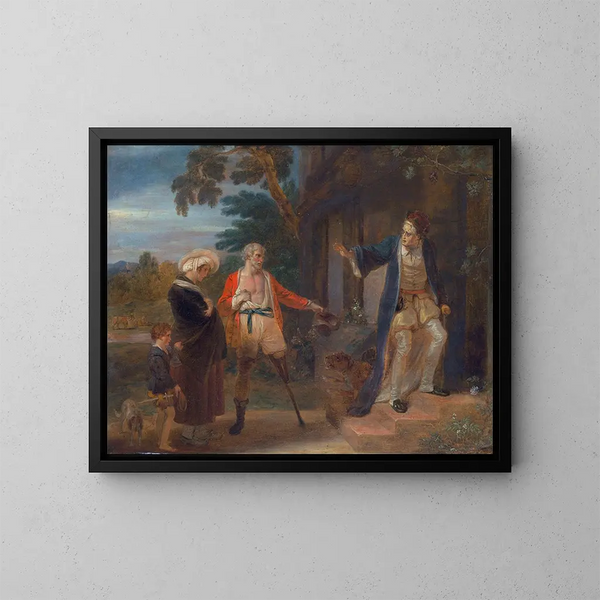De Zeven Leeftijden van de Mens - Robert Smirke — ingelijst kunstwerk aan de muur