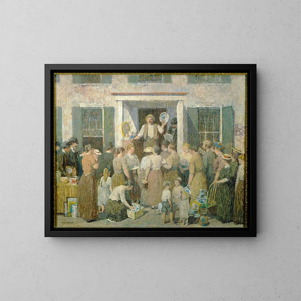 De veiling - Robert Spencer — ingelijst kunstwerk aan de muur