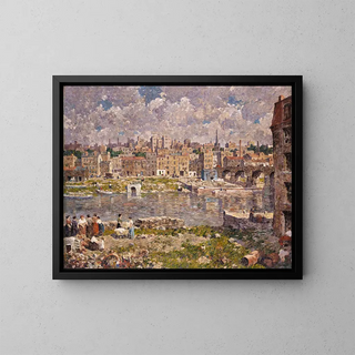 L'autre rive - Robert Spencer — ingelijst kunstwerk aan de muur