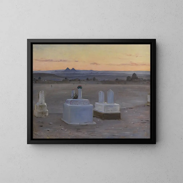 Zicht op Caïro bij schemering - Robert Thegerström — ingelijst kunstwerk aan de muur