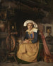 La Fileuse Bretonne The Spinner - Robert Wylie — weergave van het kunstwerk