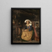 La Fileuse Bretonne The Spinner - Robert Wylie — ingelijst kunstwerk aan de muur