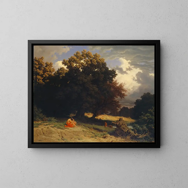 De Verloren Zoon - Robert Zünd — ingelijst kunstwerk aan de muur