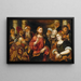 De Christus en de overspelige - Rocco Marconi — ingelijst kunstwerk aan de muur