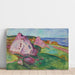 Reproductie van het schilderij van Roode rotsen nabij Åsgårdstrand - Edvard Munch
