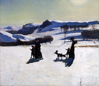 Sneeuwlandschap - Rockwell Kent — weergave van het kunstwerk