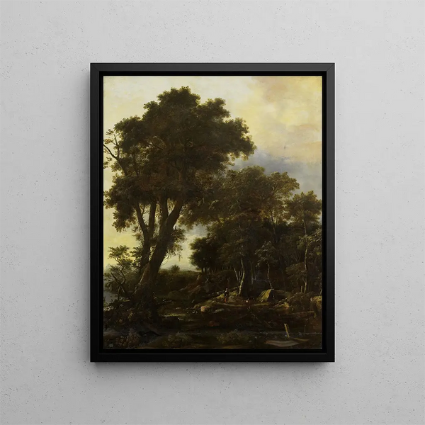 Roelant Roghman - Forest landscape with leanto.webp