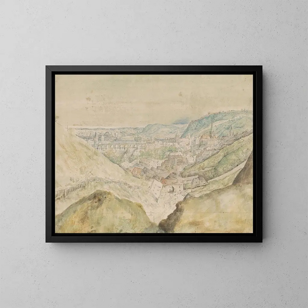 Vue de la ville de Prague - Roelant Savery — ingelijst kunstwerk aan de muur