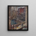 Terrain de câble - Roff Beman — ingelijst kunstwerk aan de muur
