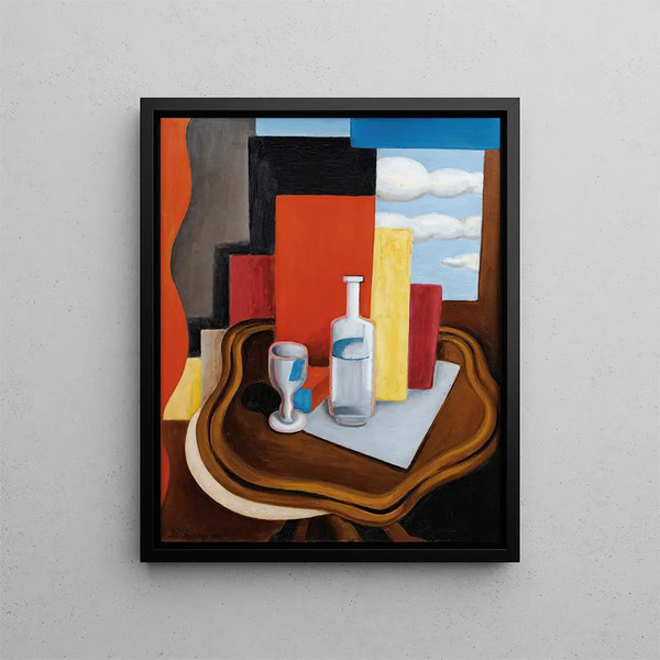 Roger de La Fresnaye - La Table LouisPhilippe  La Bouteille Et Au Verre.webp