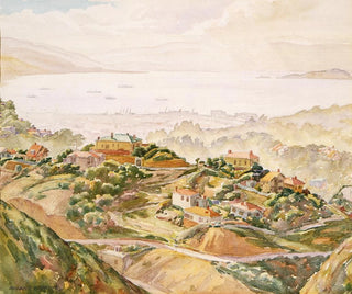 Roland Hipkins - Wellington Harbour from Karori.webp