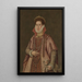 Portret van een vrouw - Roland de Moys — ingelijst kunstwerk aan de muur