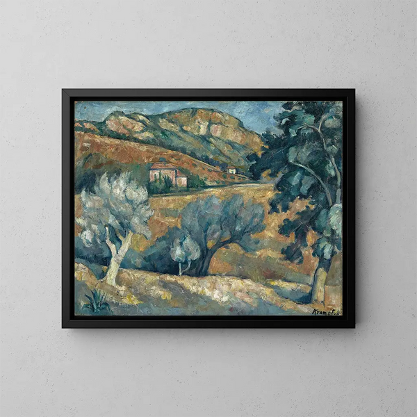 Landschap in Provence - Roman Kramsztyk — ingelijst kunstwerk aan de muur