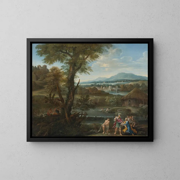 Polycrate die zijn ring terugvindt in de vis - School van Rome — ingelijst kunstwerk aan de muur