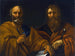 Heiligen Petrus en Paulus - School van Rome — weergave van het kunstwerk